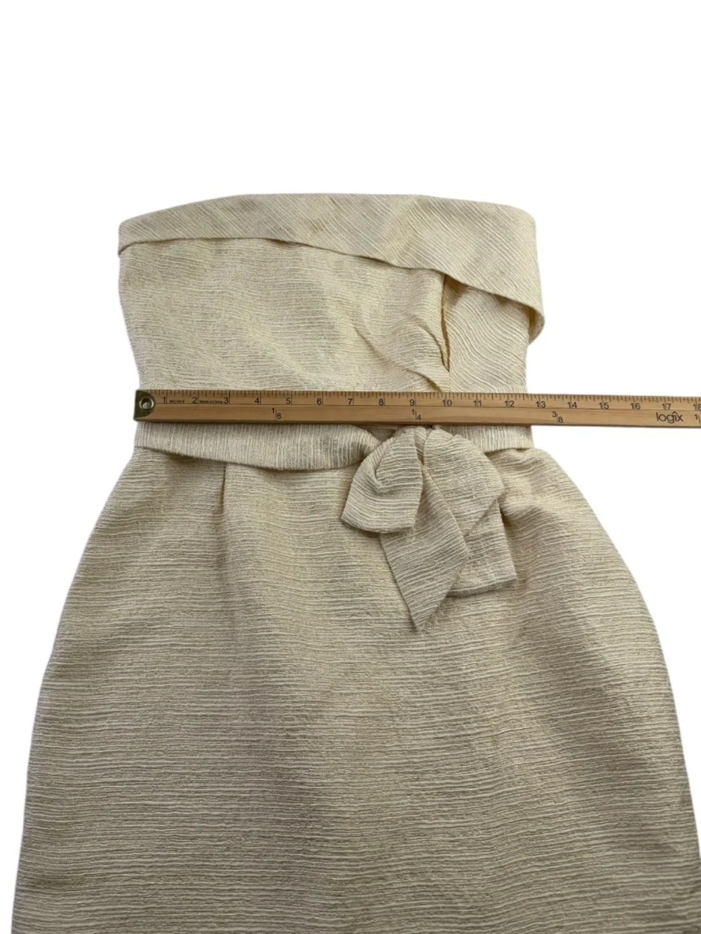 Kate Spade New York Wedding Belles Kaye Bow Tie Waist Strapless Mini Dress